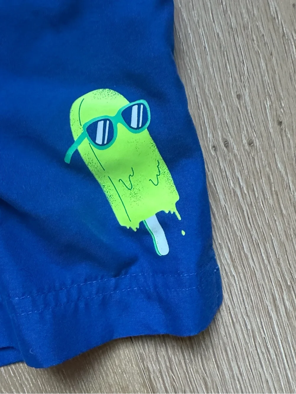Old Navy Neon Yellow-Green Swim Shorts with Contrast Lining